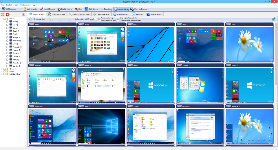 screenshot of Advanced Net Monitor